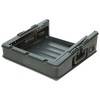 SKB Roto Rack/Mixer Top Console, 10U Slanted Rackmount with Steel Threaded Rails, Hard Lid and Doors, and Side Access Ports, Black - 3 of 4