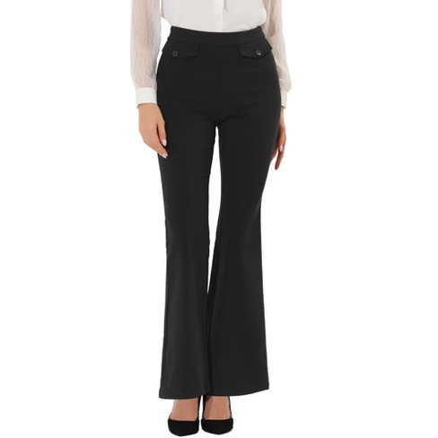 High Waisted Flared Work Pants