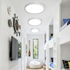 4Pack Ultra Slim LED Flush Mount Ceiling Light, 15.7Inch 32W, 5 Color Options, IP44 Waterproof for Bedroom, Kitchen, Hallway, Bathroom(White) - 2 of 4