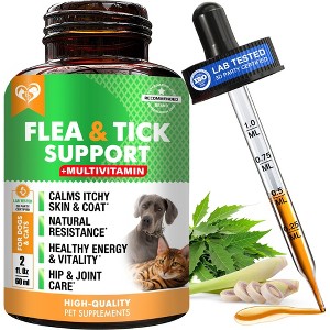 Beloved Pets Oral Flea & Tick Support Multivitamin Supplement for Dogs & Cats, 2 Oz - 1 Pack - 1 of 4