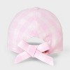 Baby Girls' Gingham Baseball Hat - Cat & Jack™ Pink - 2 of 3