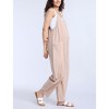 Women's Sleeveless Relaxed Fit Maternity Jumpsuit | Motherhood Maternity - 3 of 4