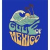Gulf of Mexico Wave Text Youth Long Sleee Hoodie - 2 of 2