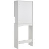 61.8in Over The Toilet Bathroom Space Saver Shelf, Bathroom Storage Cabinet Organizer, White - 4 of 4