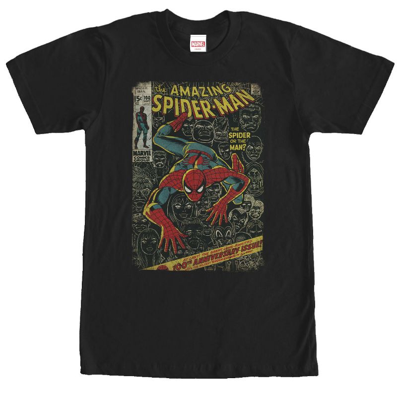 Men's Marvel Spider-Man Comic Book Anniversary T-Shirt, 1 of 5