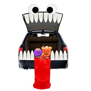 4E's Novelty Trunk or Treat Car Decorations Kit - Reusable Trunk or Treat Teeth with Huge Monster Tongue for Halloween Decorations Outdoor Use - 1 of 4