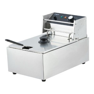 Deep Fryer with Basket - 1800W Power, 6.3QT/6L Small Deep Fryer, Thickened Stainless Steel, Countertop Electric Design - 1 of 4