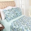 Vintage Modern Floral Paisley Flannel Cotton Duvet Cover Set by Blue Nile Mills - 2 of 4