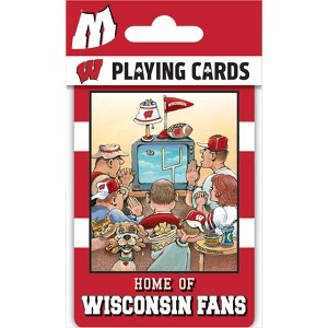 MasterPieces Officially Licensed NCAA Wisconsin Badgers Fan Deck Playing Cards - 54 Card Deck - 1 of 4