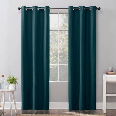 threshold curtains teal