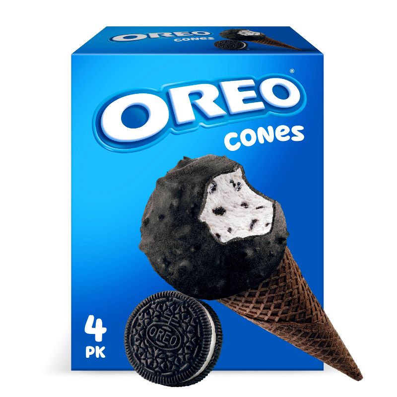 OREO Ice Cream Cone Frozen Desserts - 18.4oz/4ct, 1 of 16
