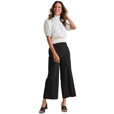 VENUS Womens Crop Wide Leg Pants