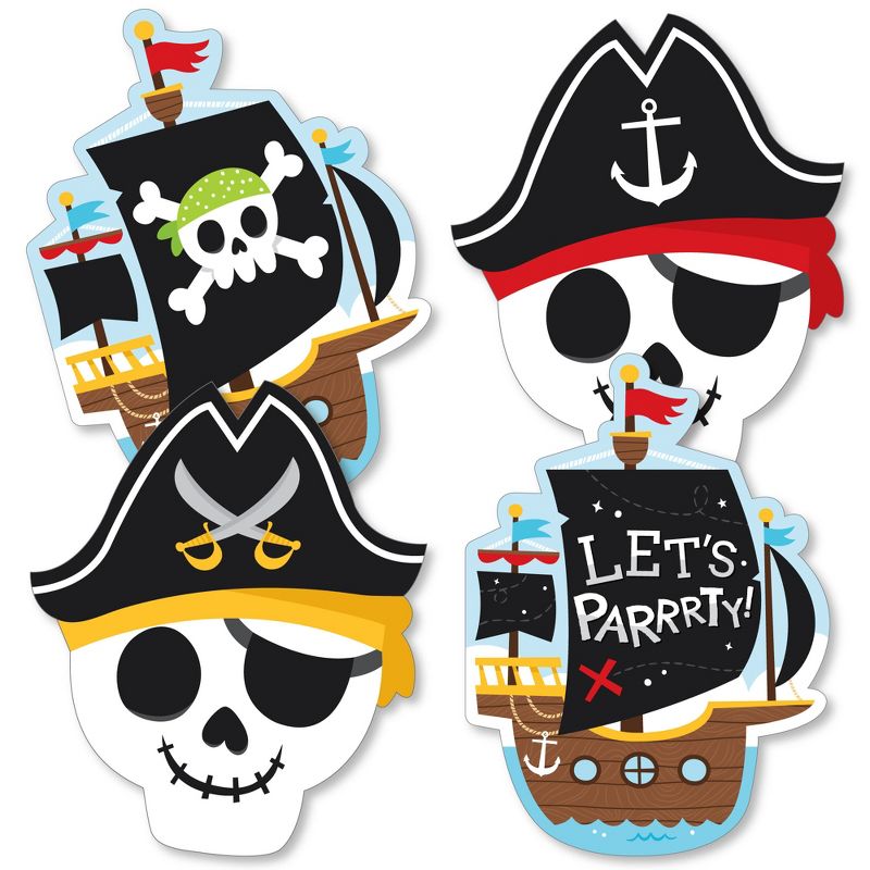 Big Dot of Happiness Pirate Ship Adventures - Decorations DIY Skull Birthday Party Essentials - Set of 20, 2 of 7