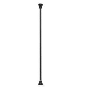 Moda at Home 42"-72" Monroe Tension Shower Curtain Rod Decorative Black - 1 of 3