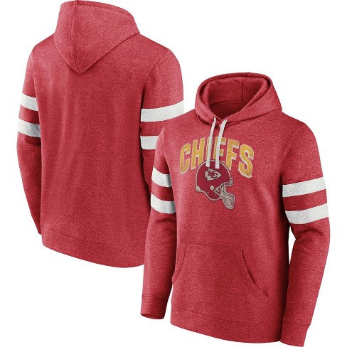  Clothing X NFL - Kansas City Chiefs - Team Helmet - Unisex  Adult Pullover Fleece Hoodie For Men And Women - Size 3X-Large