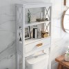Bathroom Over The Toilet Storage Cabinet, Freestanding Above Toilet Space Saver Organizer With 1 Drawer - 3 of 4