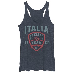 Women's Lost Gods Italia Cycling Team Est 1960 Racerback Tank Top - 1 of 3