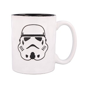 Silver Buffalo Star Wars Stormtrooper Wax-Resist Ceramic Pottery Mug | Holds 17 Ounces - 1 of 4