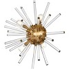 Elegant Lighting Sienna 18 inch crystal rod wall sconce in gold - 3 of 4