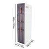 YIYIBYUS Bathroom Narrow Slim Floor Cabinet, Standing Toilet Paper Holder - 3 of 4