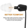 Unique Bargains Soft Silicone Noise Reduce Three Flanges Clear Earbuds Tips 5mm Inner Hole 10 Pcs - 2 of 4