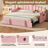 Twin Size Daybed with Adjustable Height Pop Up Trundle and 4 Side Pockets for Bedroom or Guest Room - 4 of 4