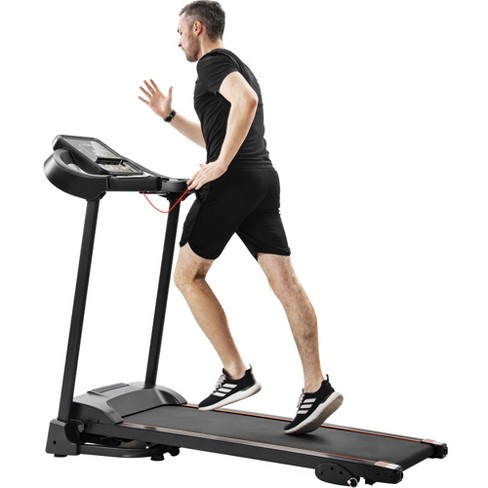 Motorized treadmill with discount incline