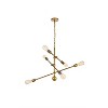 Elegant Lighting Axel 6 Lights Brass Pendant - 3 of 4