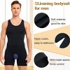 NEBILITY Mens Sleeveless Full Body Shaper Underwear Slimming Compression Bodysuit Shapewear Tummy Control Fajas Para Hombres - 3 of 4
