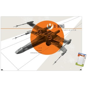 Trends International Star Wars: Mid-century Modern - X-Wing Unframed Wall Poster Prints - 1 of 4