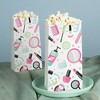 Big Dot of Happiness Spa Day Popcorn Bags, Girls Makeup Birthday Party Favor Snack Treats, Free-Standing Individual White Paper Bags - 25 Count - 2 of 4