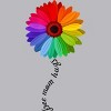 Adult Design By Humans Free Mom Hugs Pride Rainbow Sunflower By Avocato Tank Top - 2 of 2