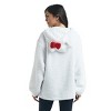 Hello Kitty Women’s White Long Sleeve Cosplay Faux Shearling Zip-Up Hoodie - 4 of 4