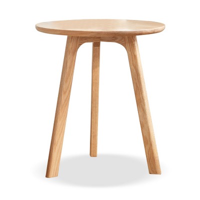 MAXZZZ Round End Table- Small End Table Side Table Coffee Table Bedside Table Night Stand for Living Room Bedroom & Balcony