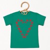 Candy Cane Heart - Youth Short Sleeve Graphic T-Shirt and Toddler Short Sleeve Graphic T-Shirt - 2 of 3