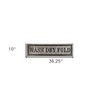 HomeRoots 10" X 36" Gray Wash Dry Fold Metal Wall Decor - 3 of 4