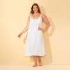 Women's Gauze Swim Cover Up Dress - Shade & Shore™ White - 4 of 4