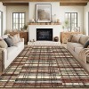 Striped Geometric Washable Runner Rug - Stain Resistant, Non-Slip Backing, Low Pile - For Hallway, Laundry, Bedroom - 4 of 4