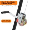 Tripod Game Hoist for Hunting, Deer Hoist Deer Hanger for Skinning Rack, Deer Cleaning Tripod Hoist Kit - 4 of 4