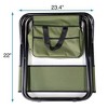CAVINAS 2-Piece Lawn Chairs Folding with Storage Bag, Lightweight Steel Folding Camping Chairs for Adults, Oxford Cloth Portable Outdoor Chair - 3 of 4