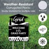 Big Dot of Happiness Black and White Graduation Party Decorations - Grad Party Welcome Yard Sign - 3 of 4