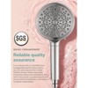 Cobbe Brushed nickel Filtered Shower Head with Handheld, Filters Over 99% Of Chlorine, 2.0 Carbon Shower Head Filter System - 2 of 4