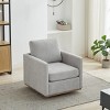 Chenille Upholstered Swivel Accent Chair, 30.7" Comfy Lounge Armchair with 360° Rotation for Living Room Bedroom-3irtyhousy - 2 of 4