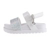 bebe Girls' Sandals - Cute and Sparkly Toddler Girls' Summer Shoes, Perfect Beach Sandals for Toddlers - 3 of 4