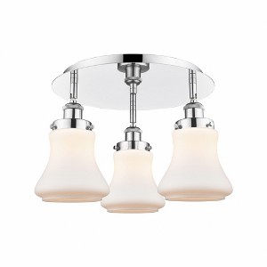 Bellmont - 3 Light Flush Mount In Art Deco Style-9.75 Inches Tall and 17.75 Inches Wide - 1 of 1