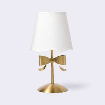 Metallic Bow Table Lamp (Includes LED Light Bulb) - Gold - Cloud Island™