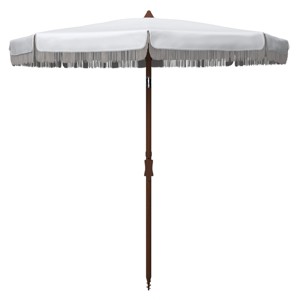 Estonia 6.5 Ft Fringe Beach Umbrella - PAT8500 - Safavieh - 1 of 3
