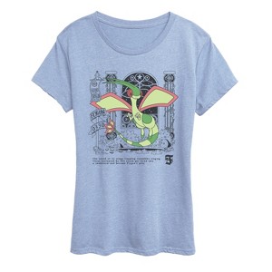 Women's - Pokémon - Flygon Medieval Short Sleeve Graphic T-Shirt - 1 of 2