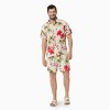 PATPAT Family Matching Sets Tropical Floral Button Up Beach Shirt and Shorts with Drawstring and Pockets - 3 of 4