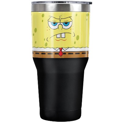 Spongebob Squarepants Angry Face Steel Tumbler 30oz Coffee Travel Mug